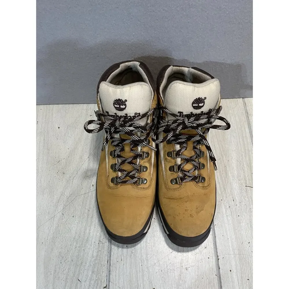 Timberland Euro Hiker Boots Nubuck Leather Wheat Size 10.5 Men’s